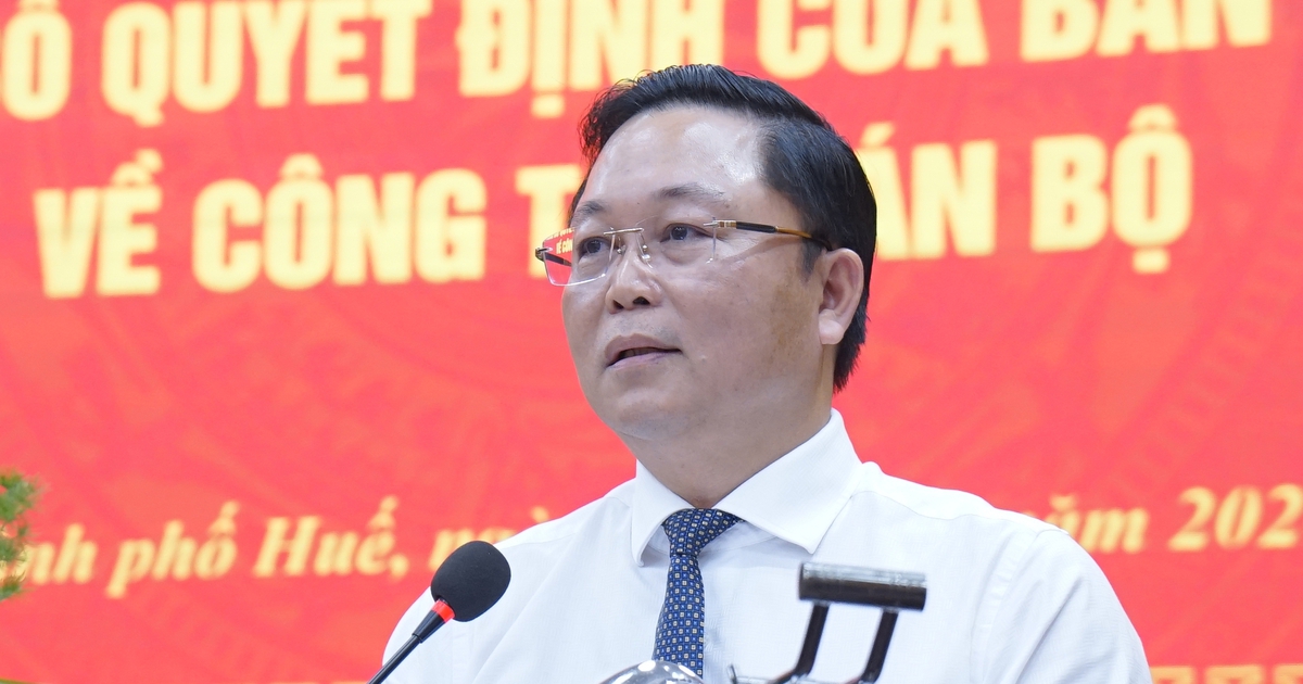 Điều động Phó Bí thư Thành ủy Đà Nẵng giữ chức Phó bí thư Thành ủy Huế