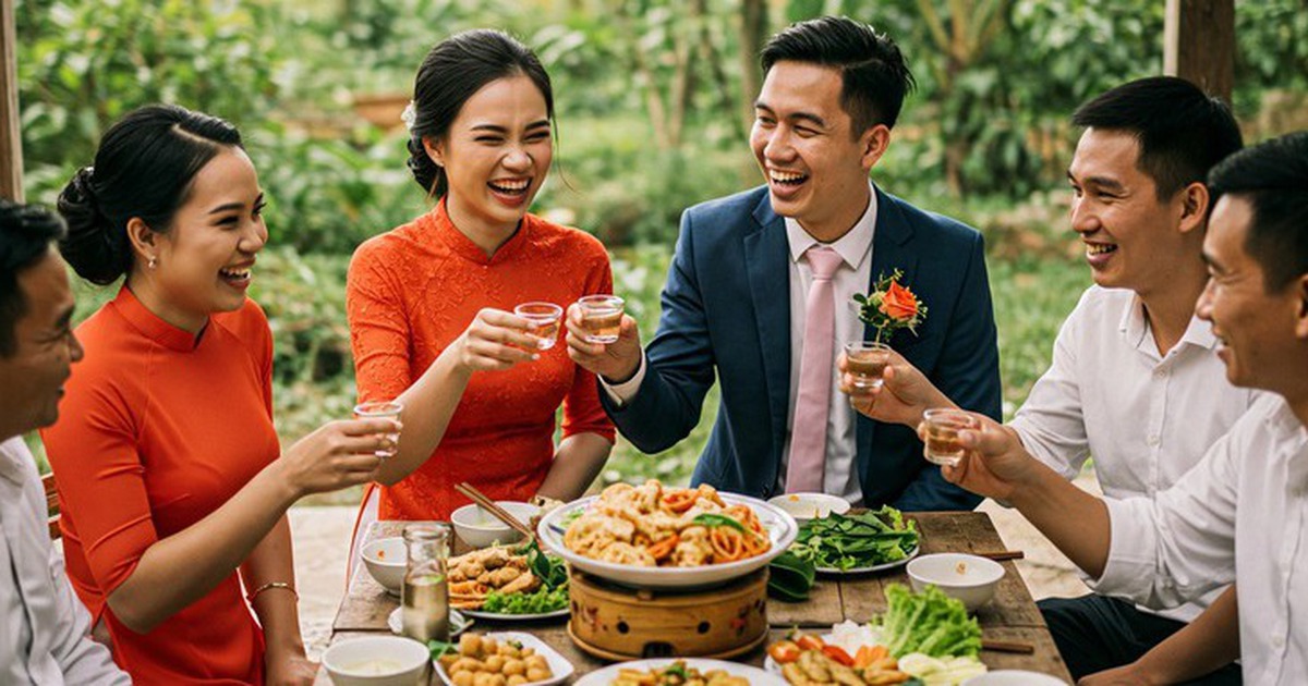 Đi đám tiệc ăn món tôm hấp xong ngại chụp hình, bắt tay xã giao
