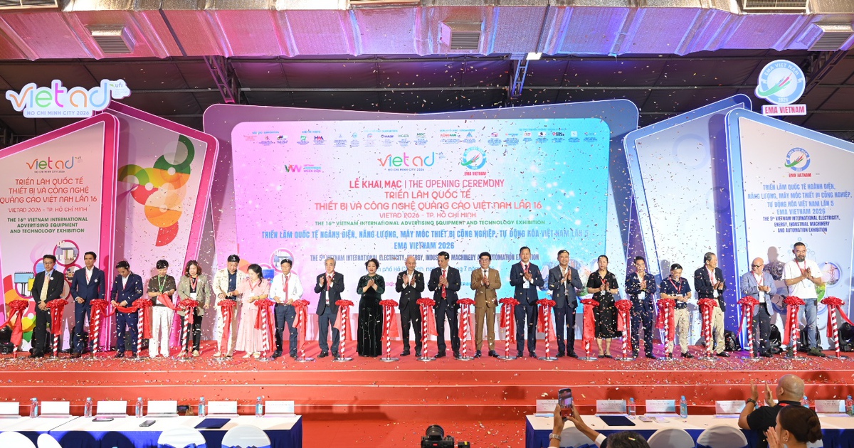 Khai mạc VietAd 2026 và EMA Vietnam 2026 tại TP.HCM, quy tụ hơn 700 thương hiệu
