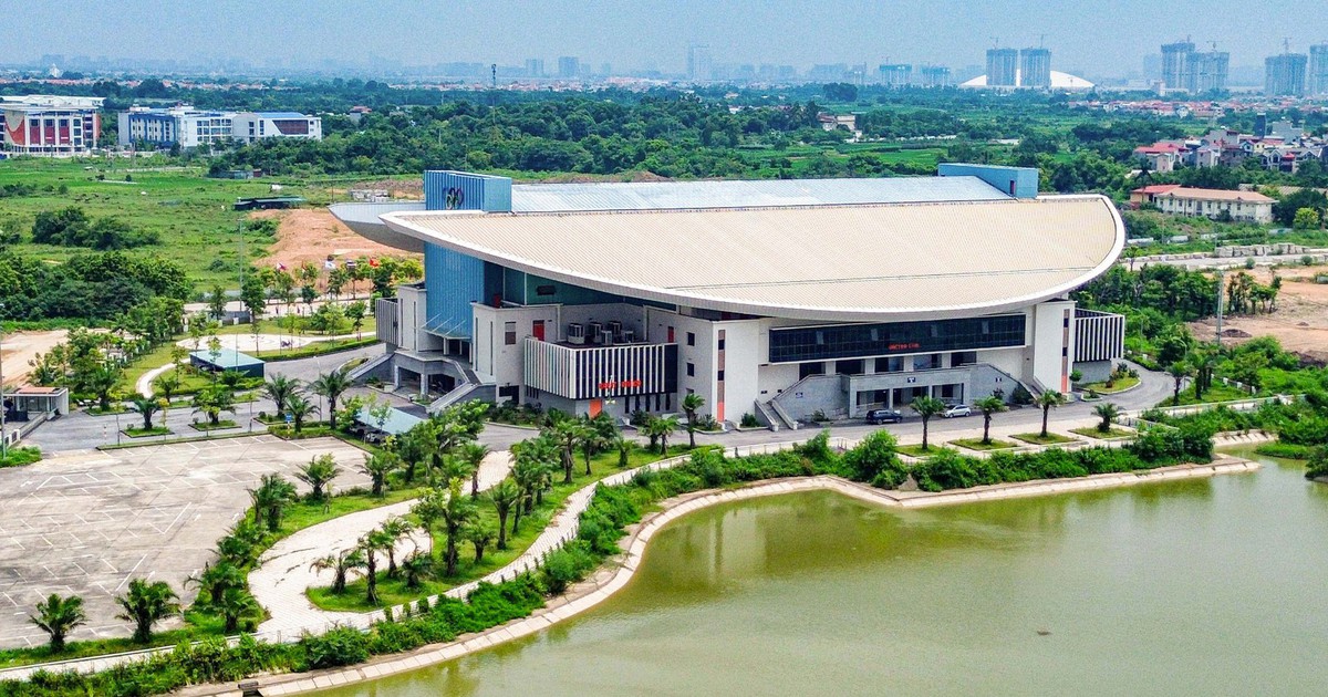 Toàn cảnh nhà thi đấu 2.500 chỗ ở Hà Nội, sẵn sàng cho trận ra quân của tuyển bóng chuyền nữ Việt Nam