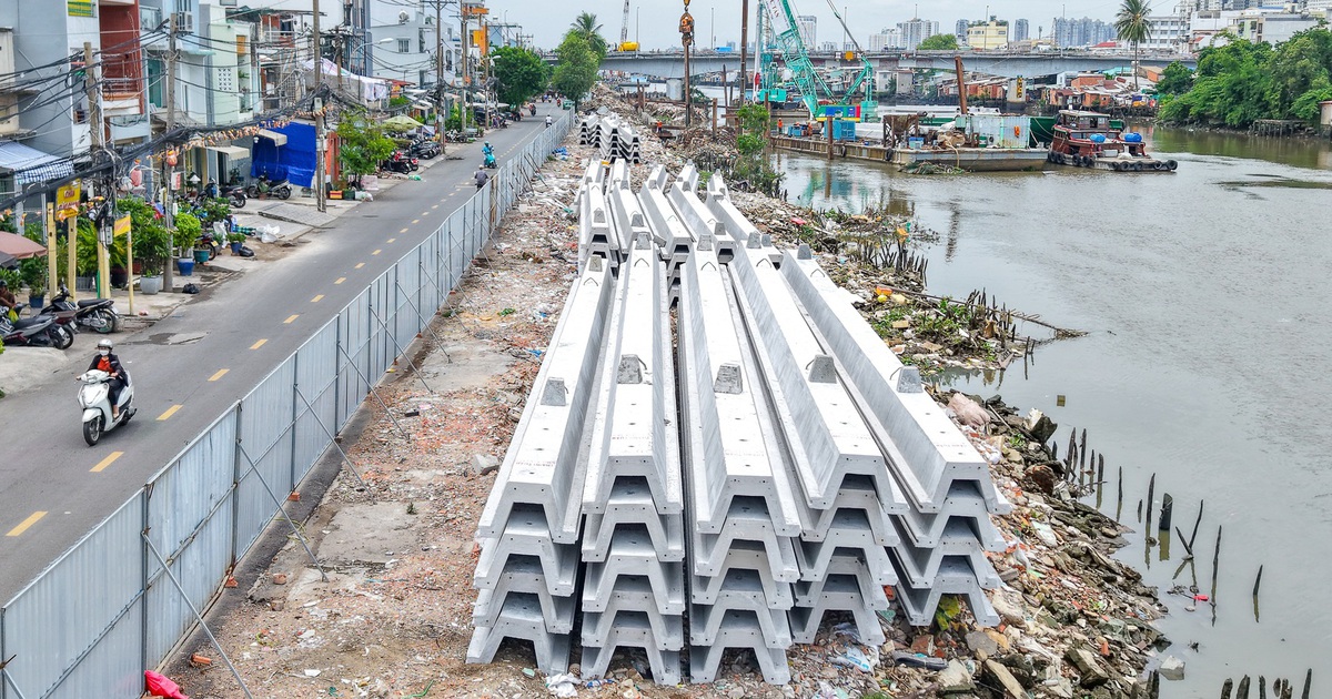 Chỉ còn vướng 47/1.604 mặt bằng, nhiều gói thầu dự án bờ Bắc kênh Đôi sẽ hoàn thành năm nay