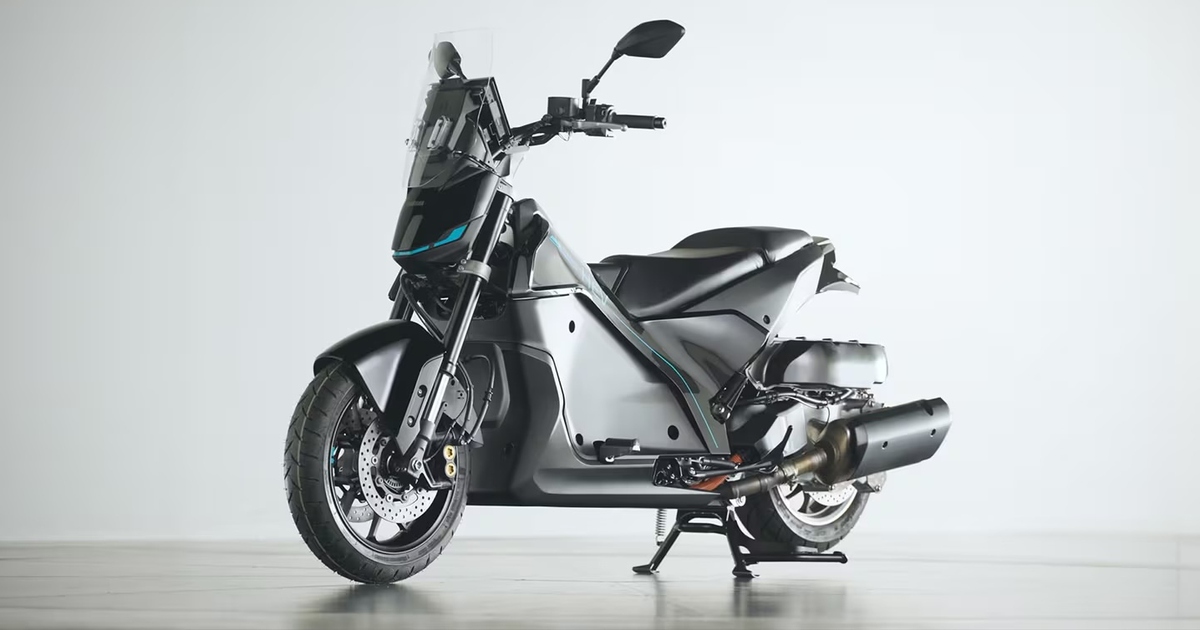 Lộ xe máy điện Yamaha tích hợp sẵn máy phát điện, chạy được cả chế độ hybrid