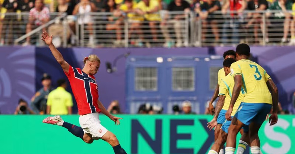 2 bàn thắng đẳng cấp của Haaland tiễn Brazil về nước