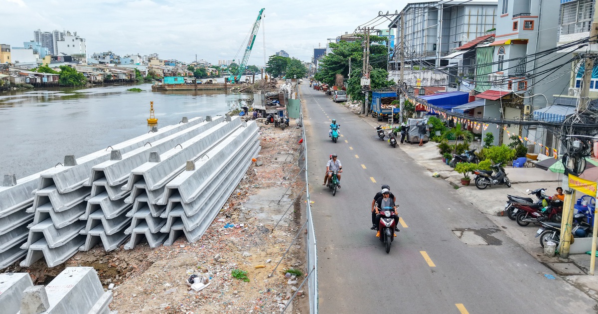 Hiện trạng dự án bờ bắc kênh Đôi sau gần một năm khởi công