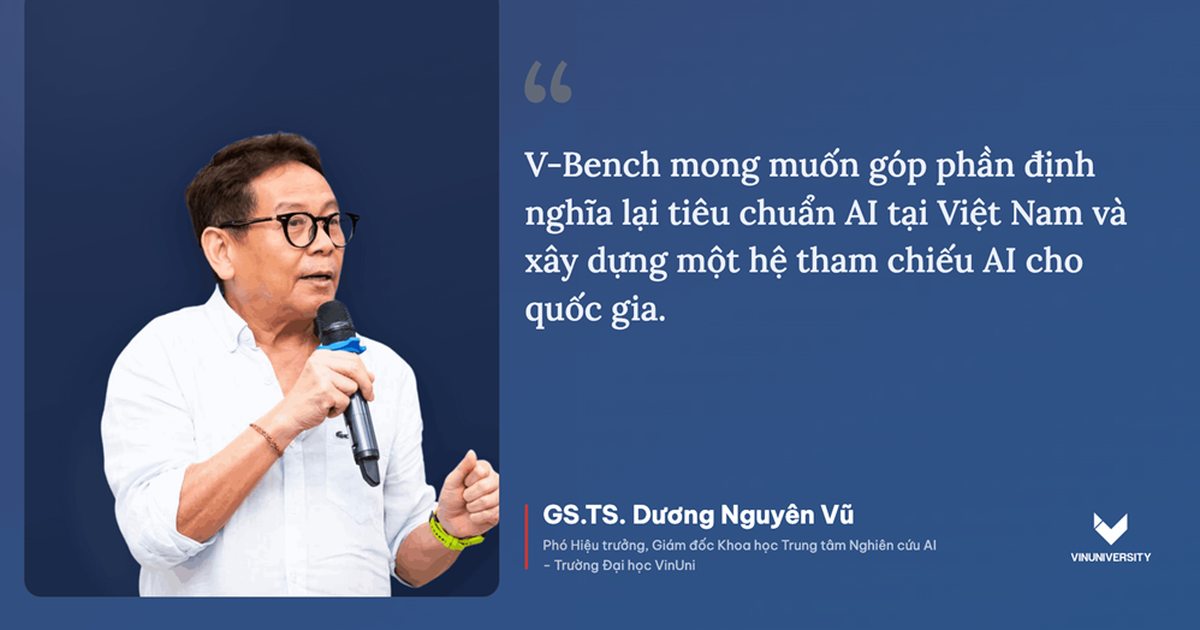 VinUni ra mắt V-Bench - thước đo năng lực của các mô hình AI dành cho người Việt