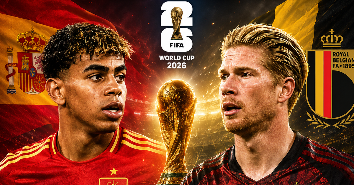 Tương quan sức mạnh giữa Tây Ban Nha và Bỉ ở tứ kết World Cup 2026