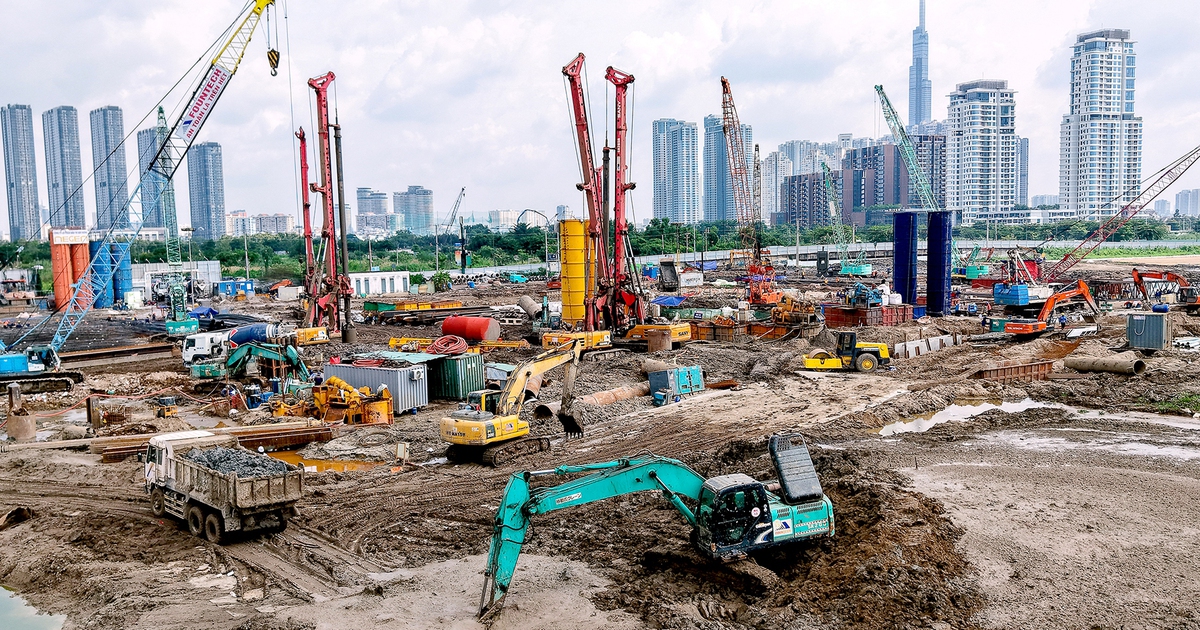 Công trường Trung tâm hành chính TP.HCM sau 3 tháng thi công