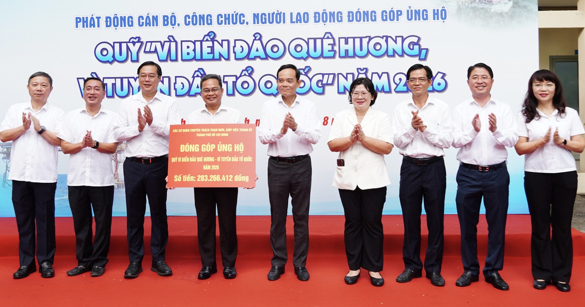TP.HCM: Hơn 283 triệu đồng góp quỹ 'Vì biển đảo quê hương - Vì tuyến đầu Tổ quốc' năm 2026