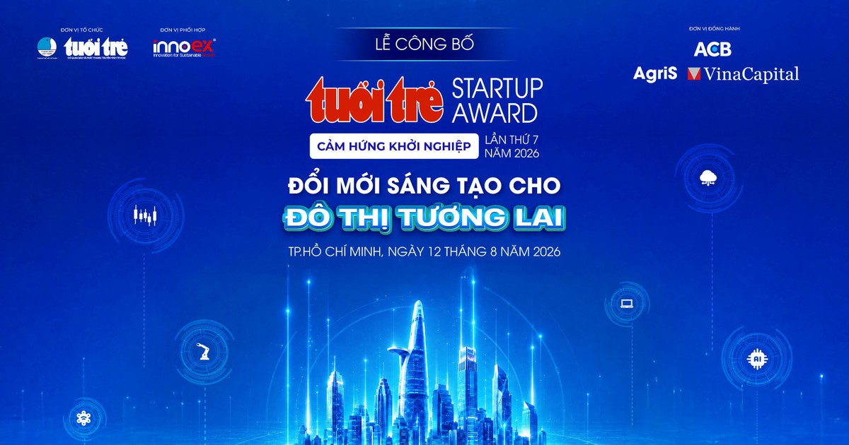 Tuổi Trẻ Startup Award 2026 tìm giải pháp cho đô thị tương lai