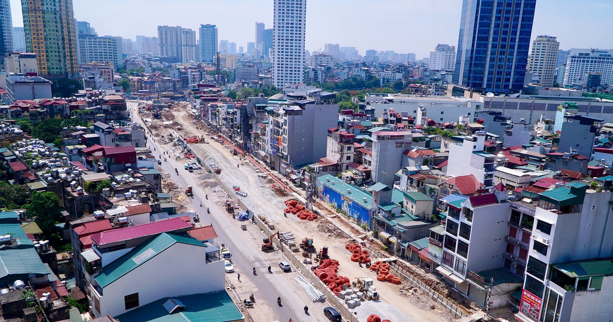 Hiện trạng đường vành đai 1 Hà Nội trước hạn thông xe dịp 2-9