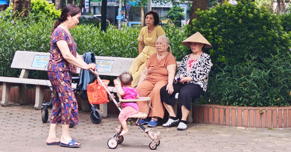 Vừa đến tuổi hưu là vào 'tuổi trông cháu, chăm con'