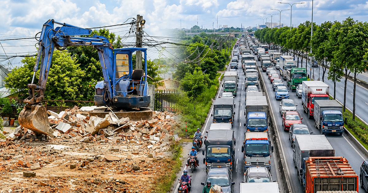 Mặt bằng đang nối liền, quốc lộ 22 ‘áp sát’ mốc khởi công