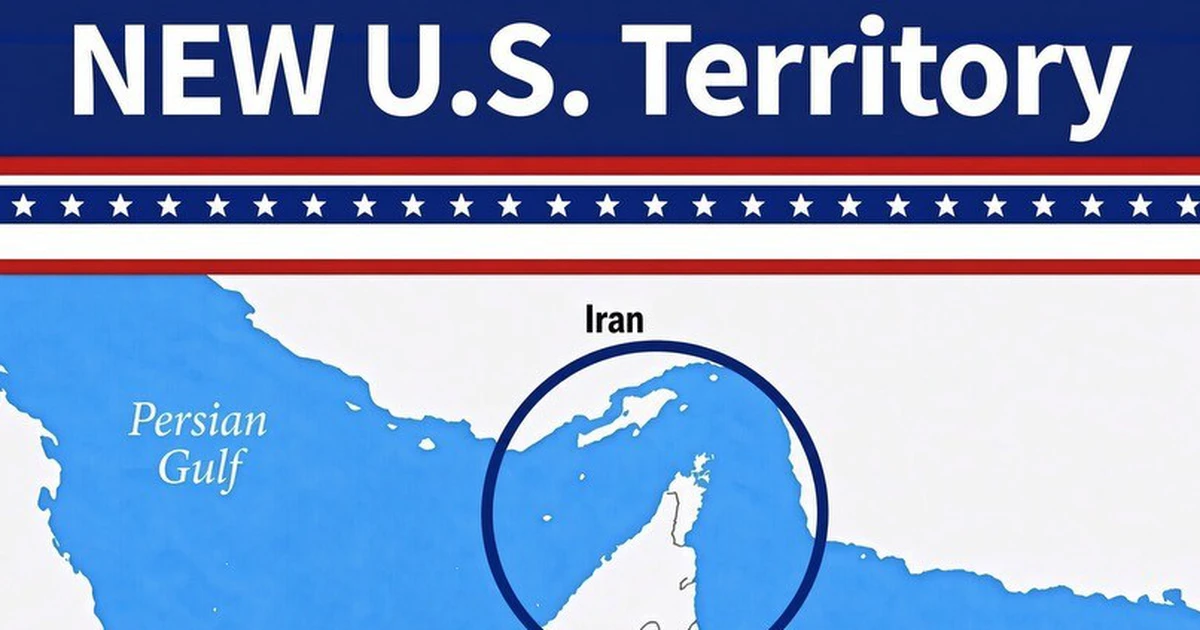 Ông Trump đăng ảnh thể hiện eo biển Hormuz như là lãnh thổ mới của Mỹ
