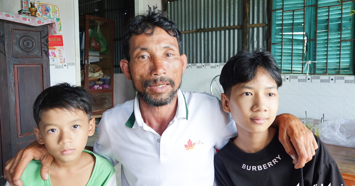 In Vietnam, fisherman rescued after 96 hours adrift at sea reunited with two sons