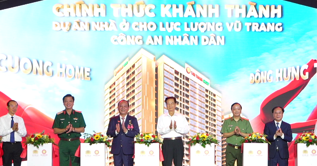 Khánh thành 776 căn hộ nhà ở cho lực lượng Công an tại TP.HCM