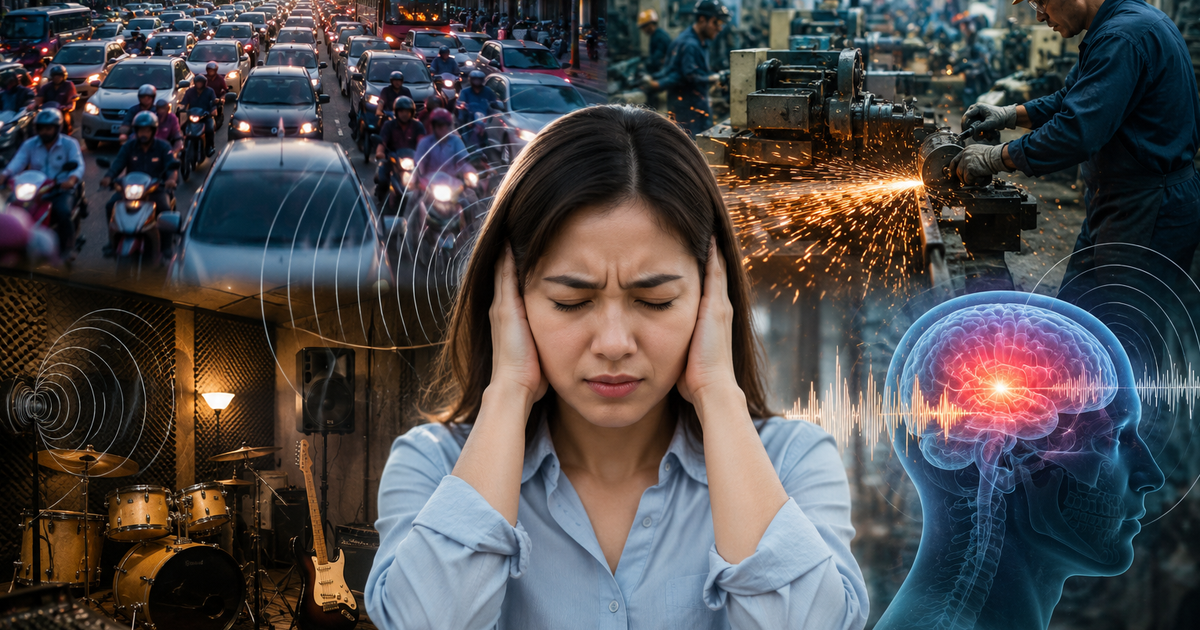Làm việc trong môi trường nhiều tiếng ồn khiến não nhanh lão hóa