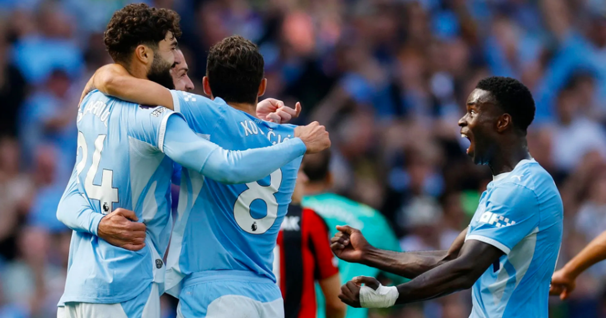 Hậu vệ 'làm thay' công việc của Haaland, Man City thắng ngược Bournemouth