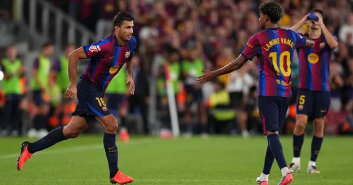 Rodri hào hứng sau khi giành chiến thắng trong trận ra mắt cho Barca