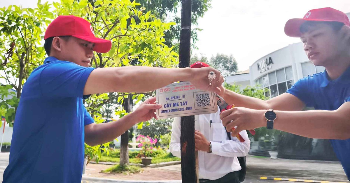 Công viên phần mềm Quang Trung đưa gần 1.800 cây xanh lên bản đồ số để quản lý