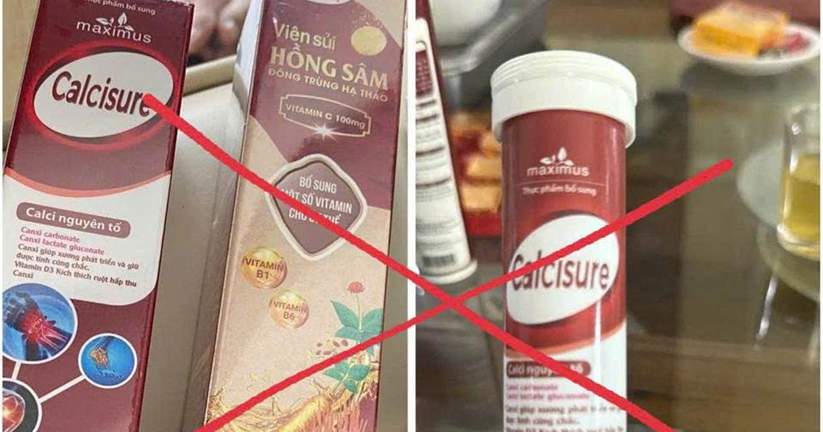 Thực phẩm bổ sung Calcisure là hàng giả, Vitamin D3 chỉ đạt 4,5% mức công bố