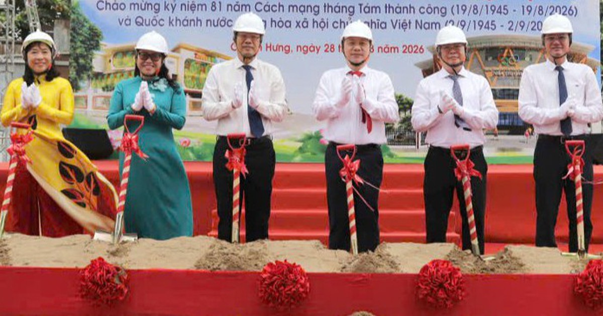 Phường Chánh Hưng khởi công trường mầm non hơn 158 tỉ đồng, bao gồm bồi thường mặt bằng