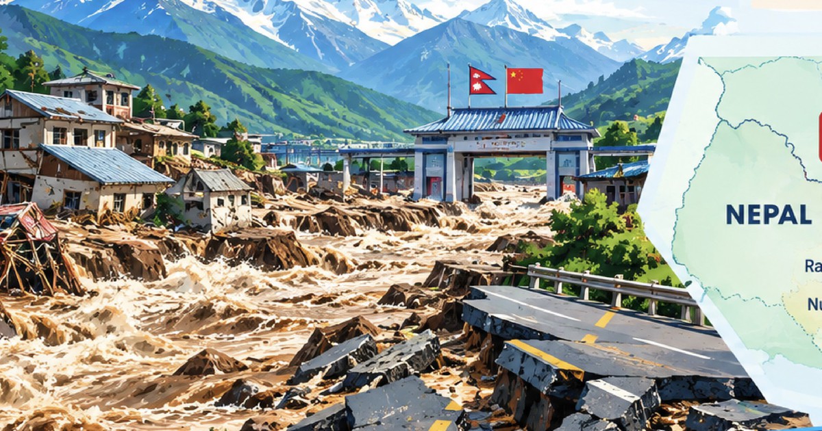 Toàn cảnh lũ quét như tận thế san phẳng biên giới Nepal - Trung Quốc