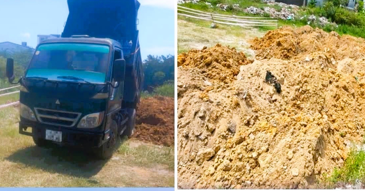 Lái 2 xe tải đi đổ xà bần trái phép, 3 người bị phạt 18,5 triệu đồng