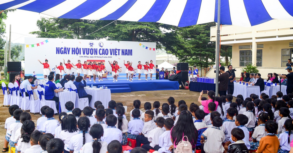 Hơn 500 học sinh vùng cao Lâm Đồng tham gia Ngày hội Vươn cao Việt Nam