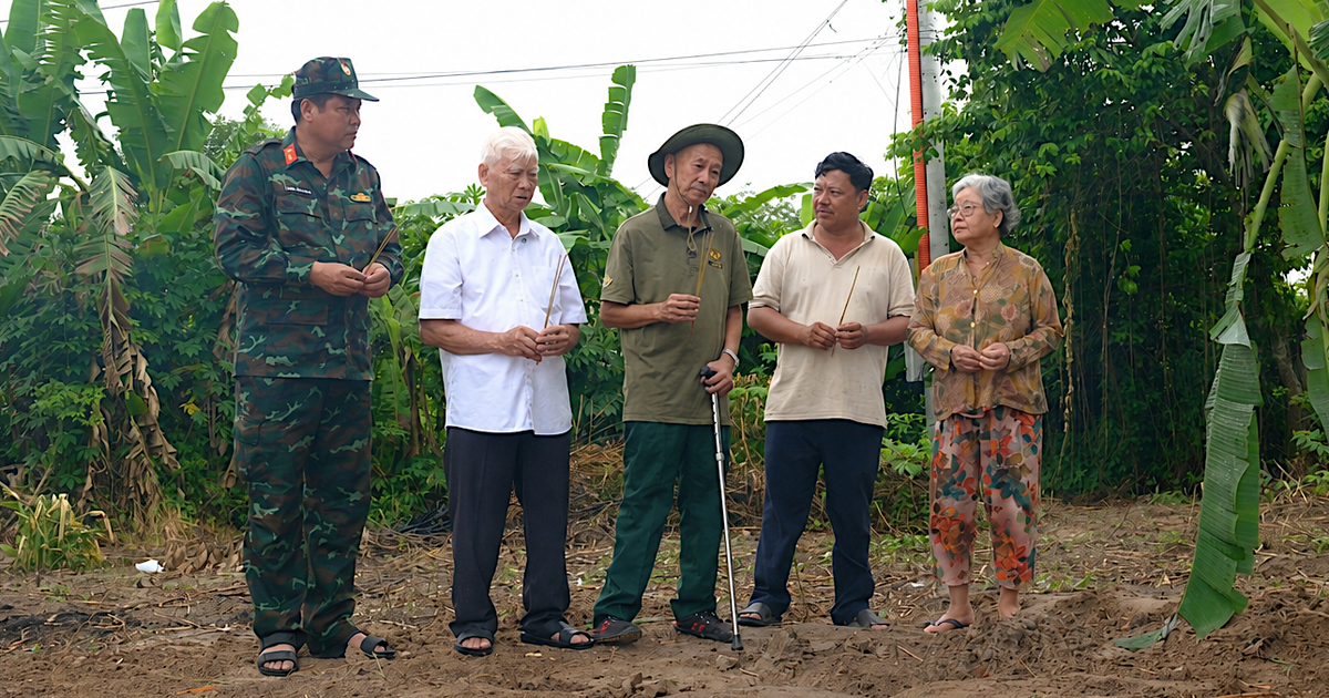 'Bạn hy sinh, tự tay tôi an táng ở khoảng đất này, mà gần 60 năm mới tìm được'