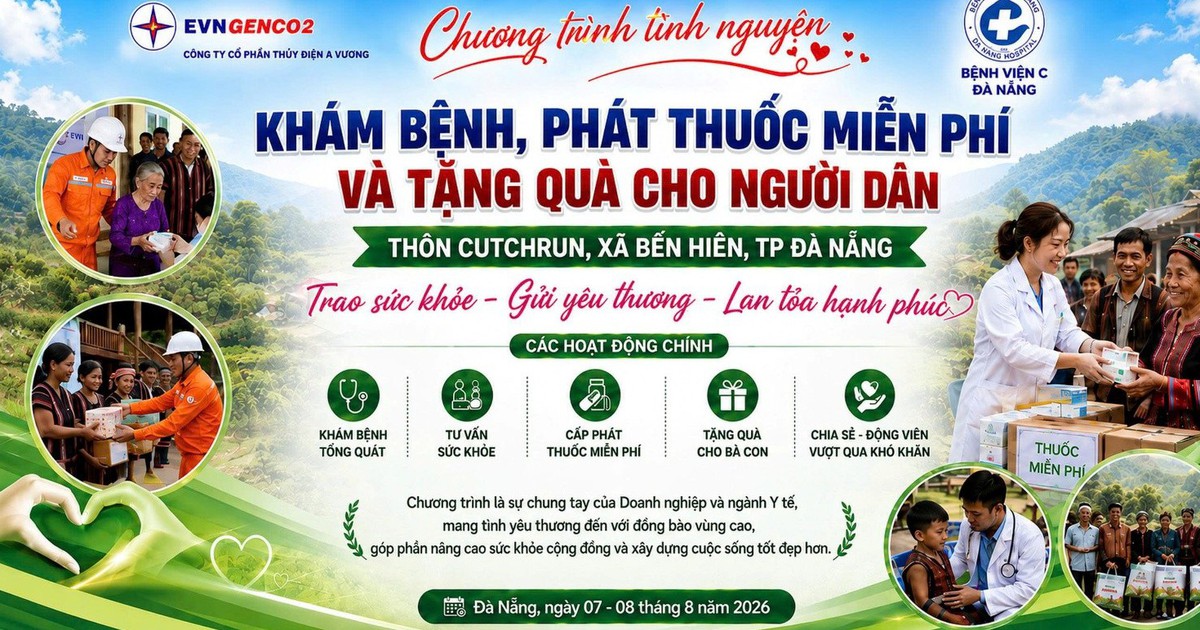 Thủy điện A Vương phối hợp khám bệnh, phát thuốc và trao quà tại xã Bến Hiên