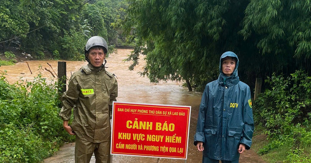 Quảng Trị: Cảnh báo người dân đi lại qua các ngầm tràn khu vực biên giới