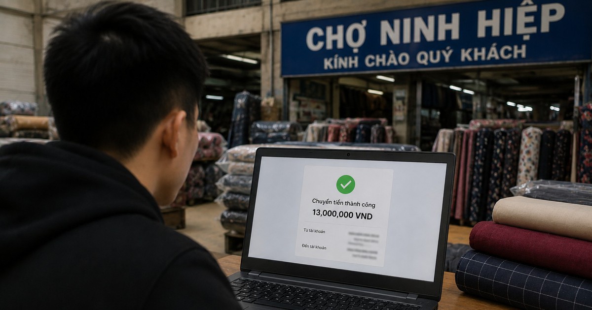 Photoshop 309 ảnh chuyển khoản giả, chiếm đoạt hơn 13 tỉ đồng tiền vải của tiểu thương