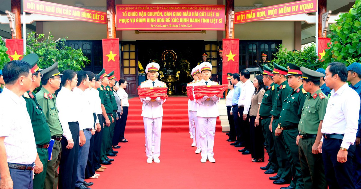 Tay Ninh sends 5,287 sets of remains for DNA identification of fallen soldiers