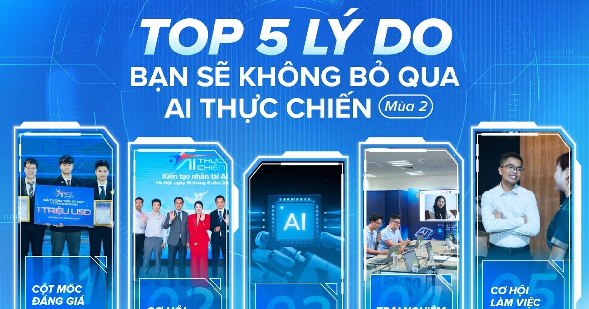 Chỉ còn 4 ngày để đăng ký AI Thực Chiến mùa 2