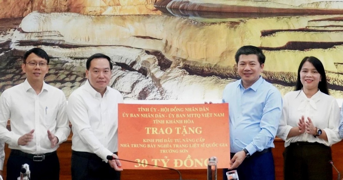 Khánh Hòa hỗ trợ Quảng Trị 30 tỉ đồng nâng cấp Nhà trưng bày tại Nghĩa trang liệt sĩ Trường Sơn