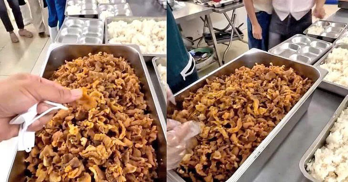 Phụ huynh tố cơm bán trú 'toàn tóp mỡ', xã nói 'do thái không khéo, thịt cong như tóp mỡ'