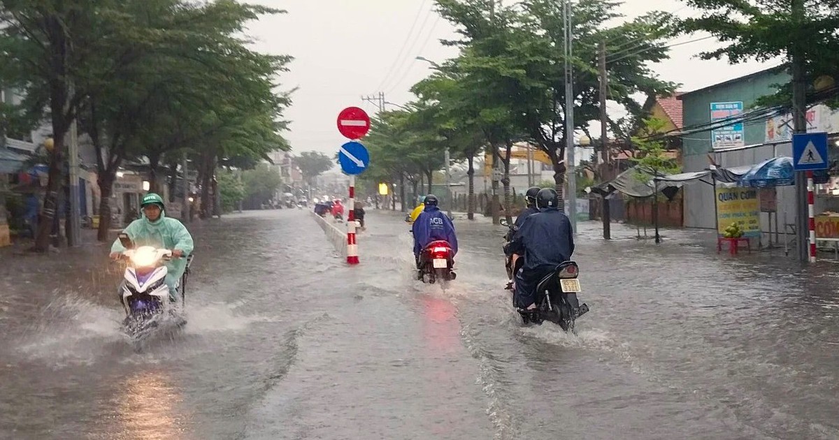 Mưa lớn, một số trường học phường Phan Rang và Ninh Chử cho học sinh nghỉ