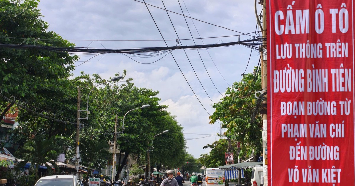 Từ mai 25-9, TP.HCM cấm ô tô đường Bình Tiên, đoạn Phạm Văn Chí - Võ Văn Kiệt