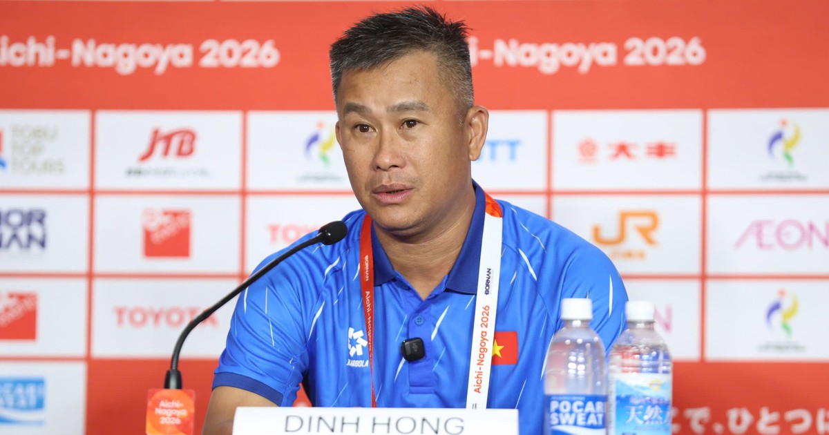 HLV Đinh Hồng Vinh: Trải nghiệm Asiad 2026 sẽ giúp U23 Việt Nam trưởng thành