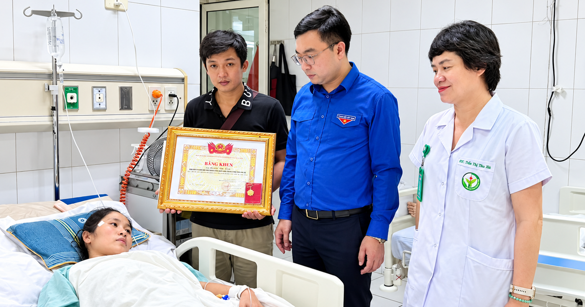Trao huy hiệu 'Tuổi trẻ dũng cảm' cho cô giáo phải cưa chân vì cứu trò