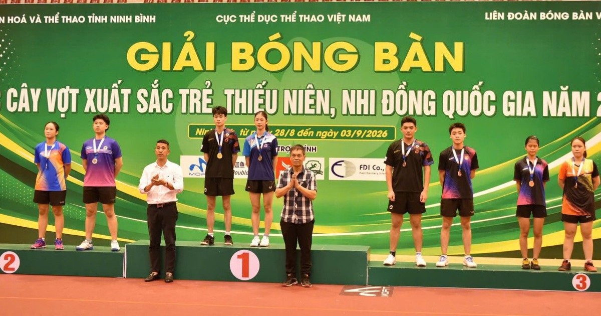 CAND - T&T thống trị các giải bóng bàn trẻ quốc gia: Thành quả từ mô hình hợp lực