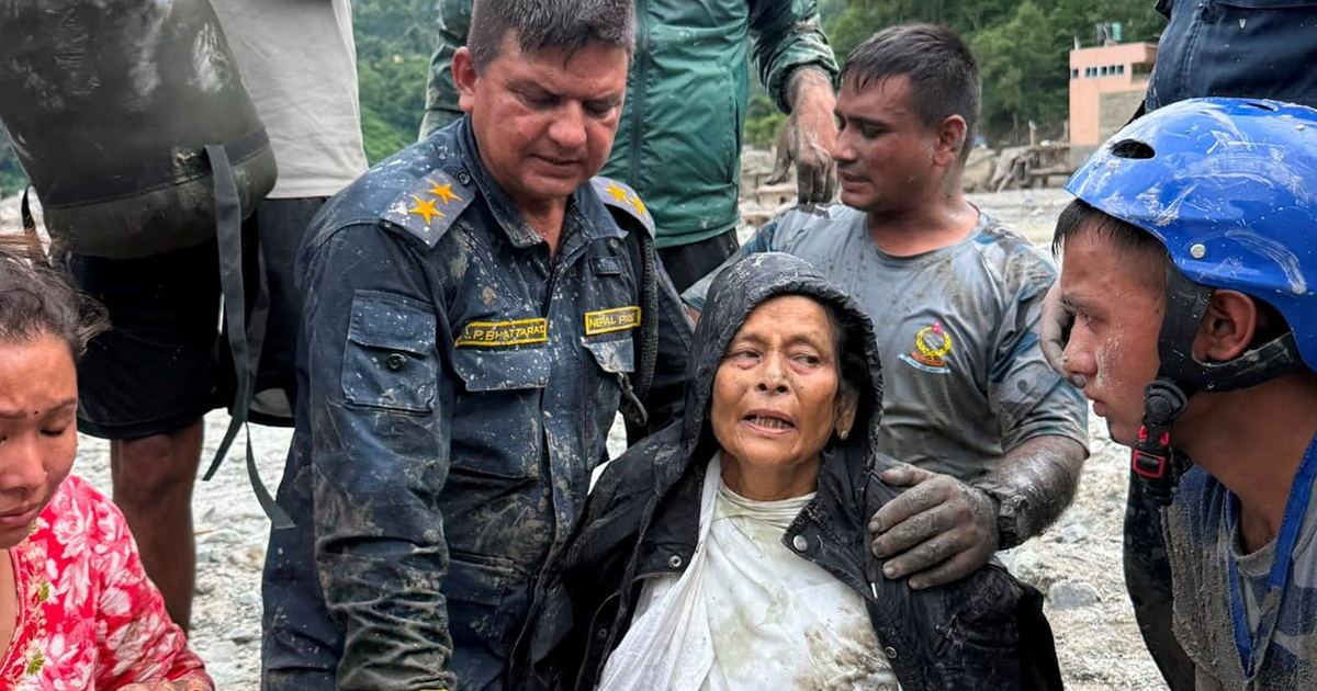Family discovers grandmother is alive after 10 days missing in Nepal floods