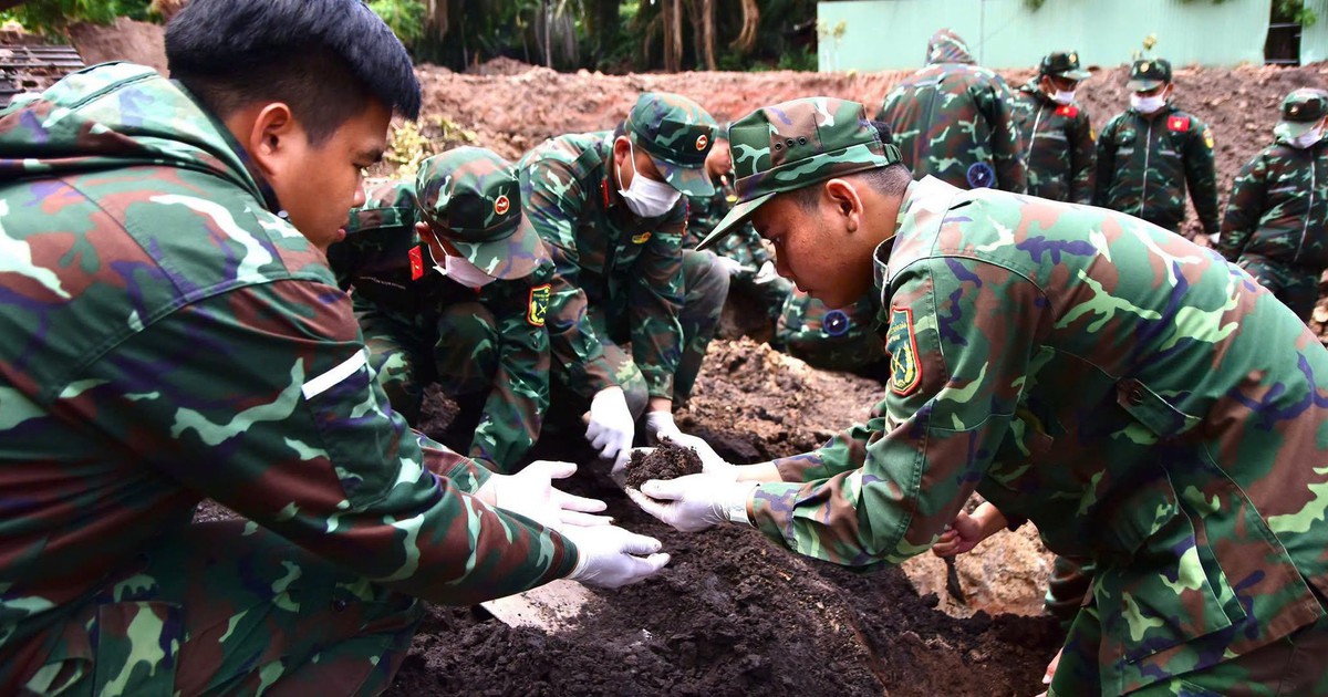 Nearly 600 sets of fallen soldiers' remains have been found in Le Thi Rieng Park