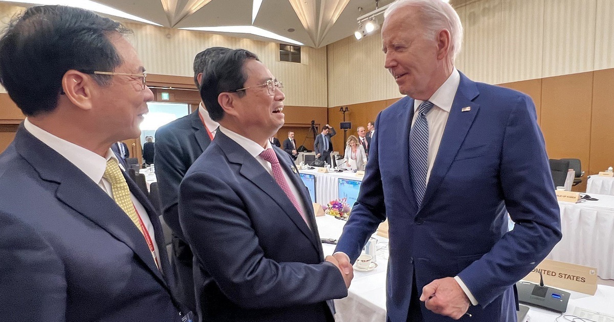 Vietnamese PM Pham Minh Chinh meets US president at G7 summit
