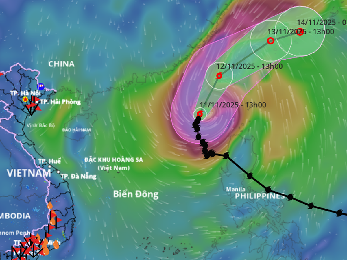 Storm Fung Wong heads northeast, unlikely to impact Vietnam’s mainland