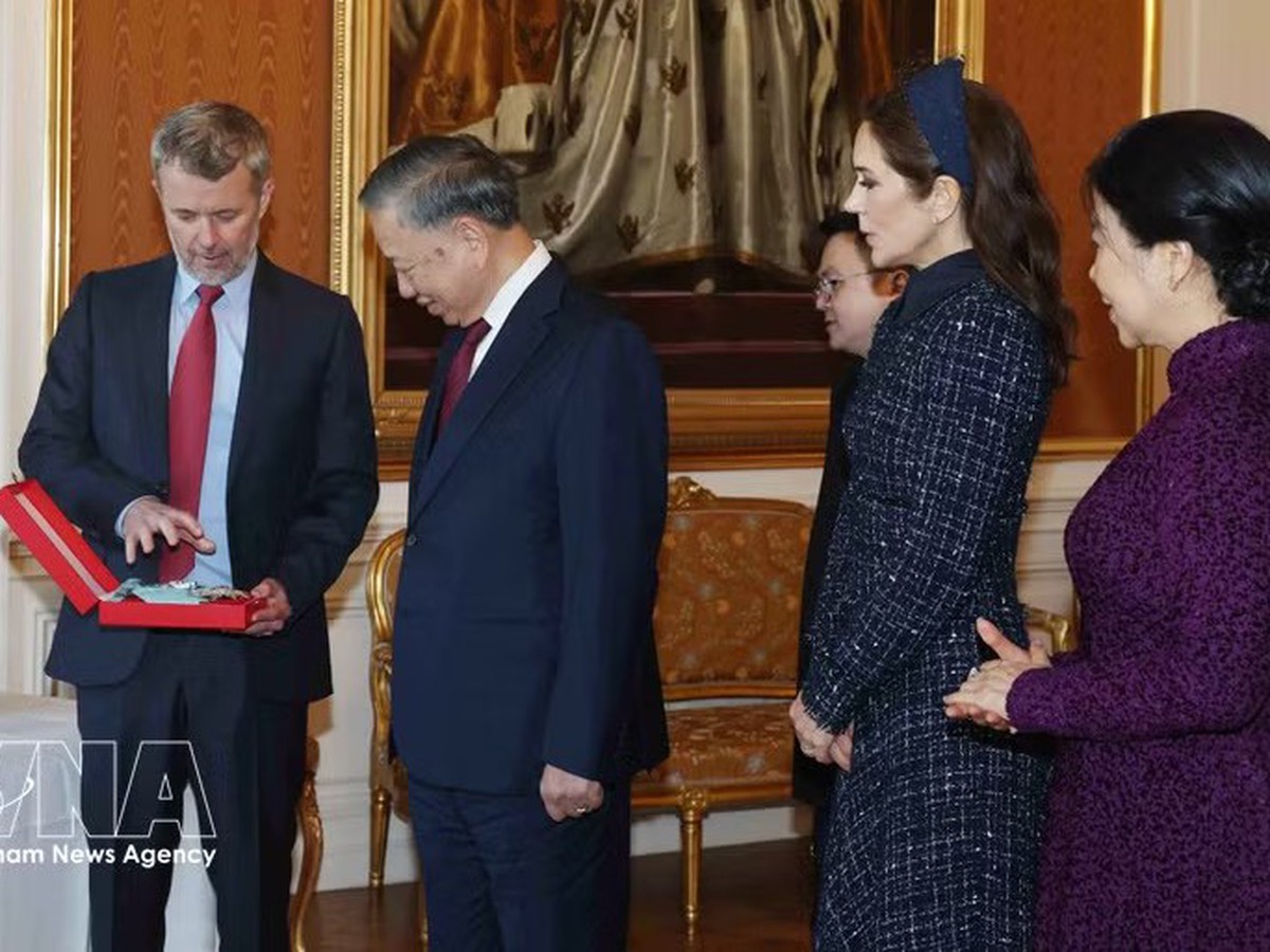 Top Vietnamese leader receives Denmark’s highest-ranked honour