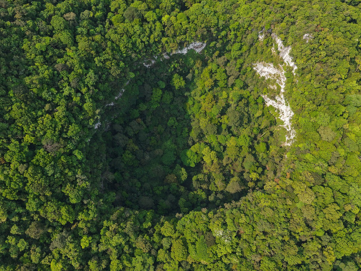 120-meter-deep, 2-hectare-wide sinkhole in Vietnam’s Phong Nha - Ke Bang publicly announced