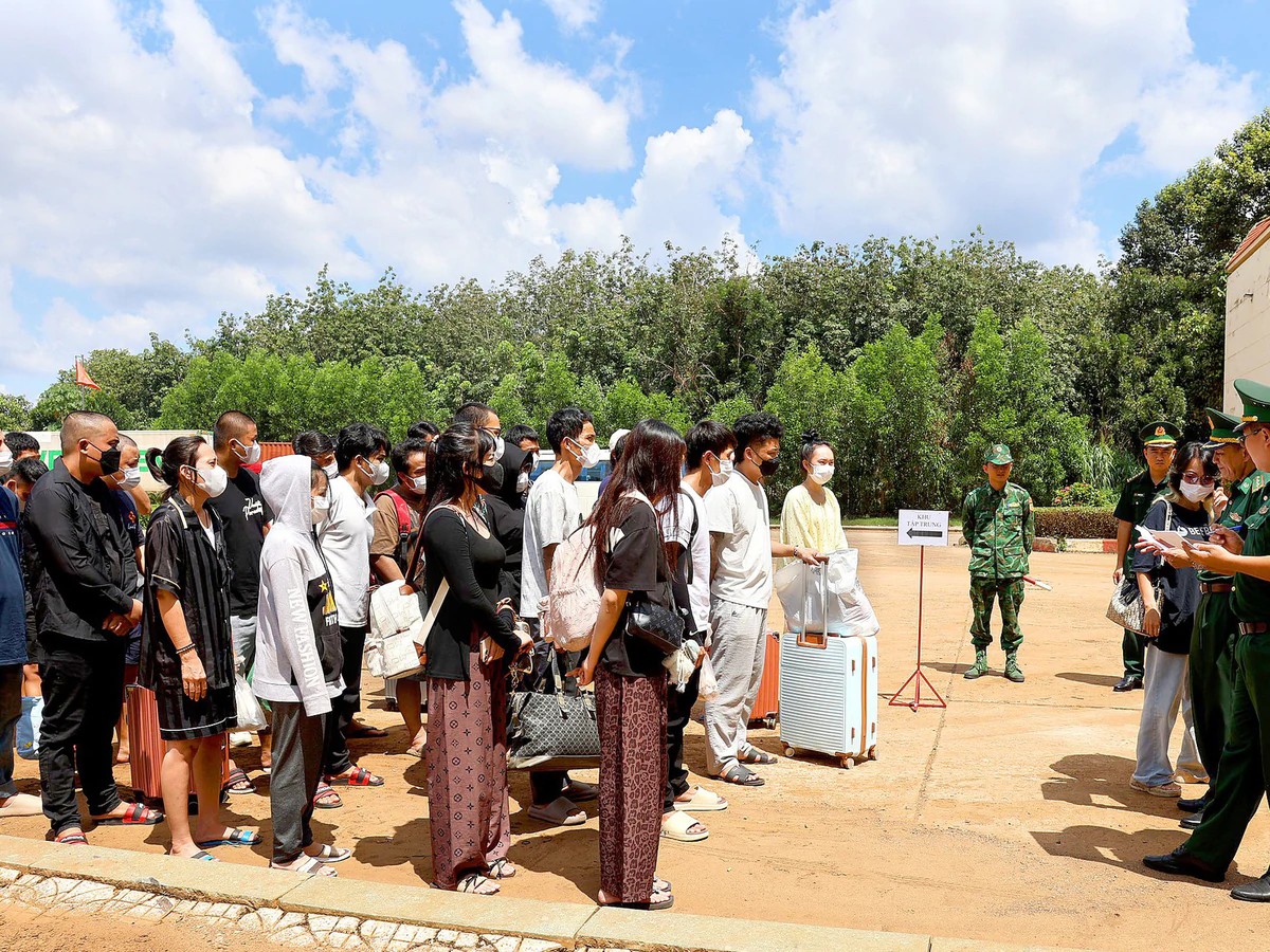 Vietnam receives 68 nationals repatriated from Cambodia, many linked to online scam compounds