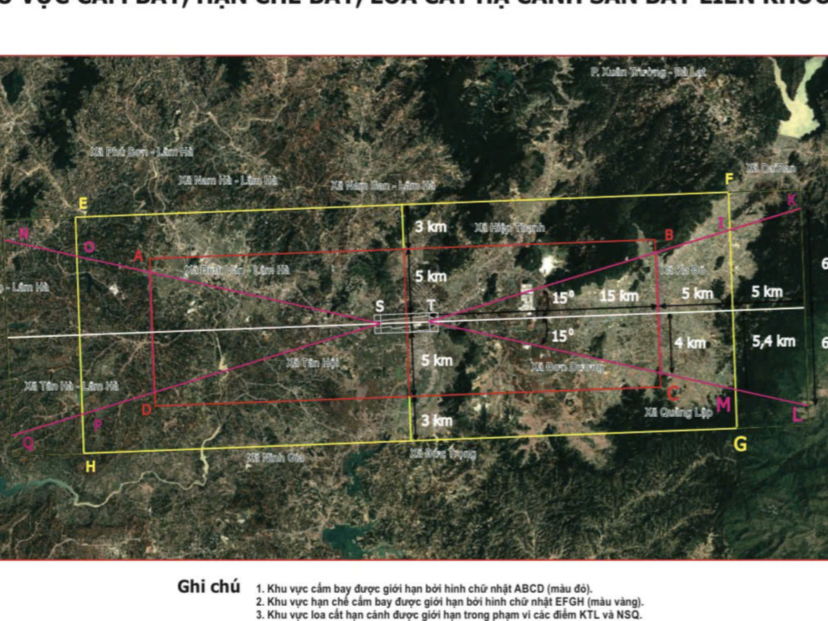 No-drone zones near airports in central Vietnam mapped on Google Earth