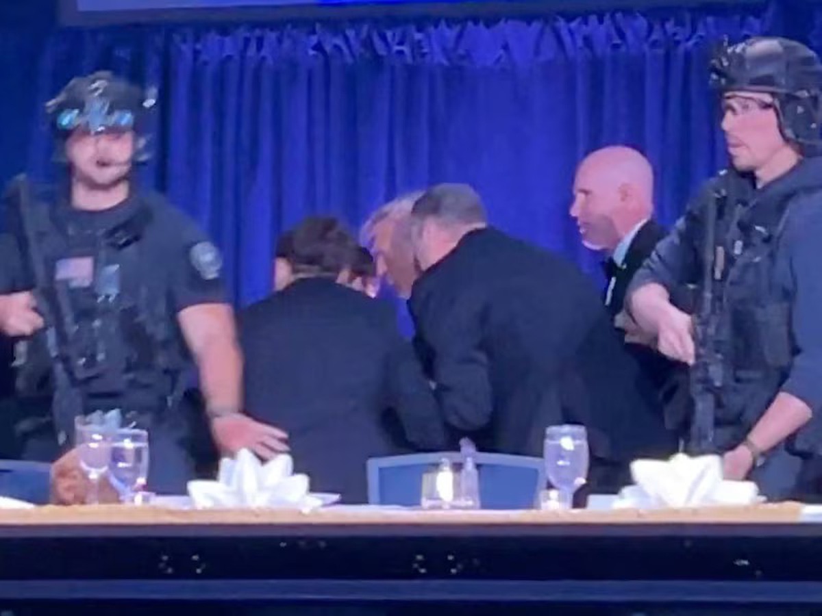 Trump safe after shooting at White House correspondents dinner, suspect in custody